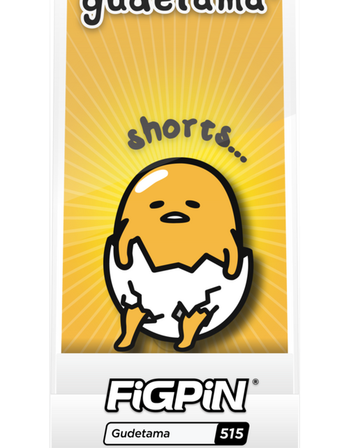 Load image into Gallery viewer, FiGPiN Gudetama [Shorts] #515 Limited Edition 1500
