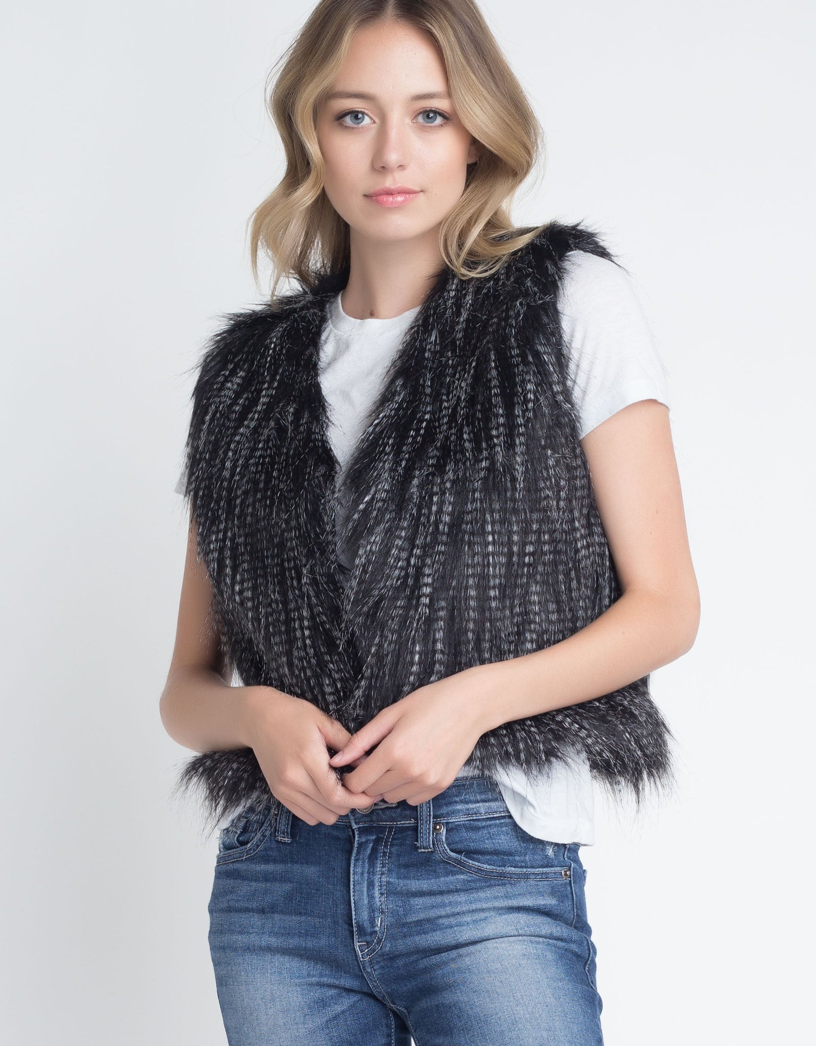 Women's Faux Fur Sleeveless Vest