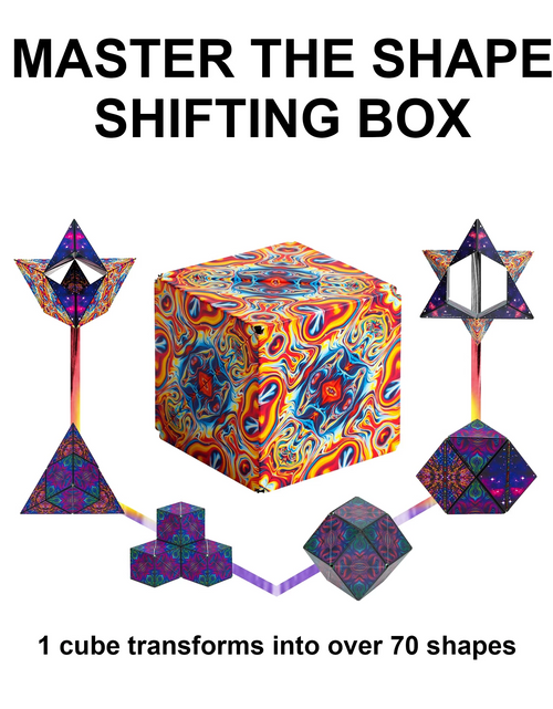 Load image into Gallery viewer, 3D Changeable Magnetic Magic Cube For Kids Puzzle Cube Antistress Toy
