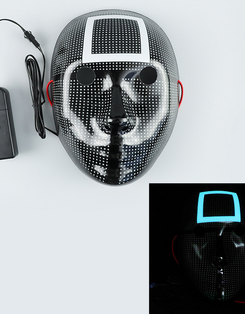 Load image into Gallery viewer, Cosplay Halloween Costume Squid Game Cosplay Mask with LED
