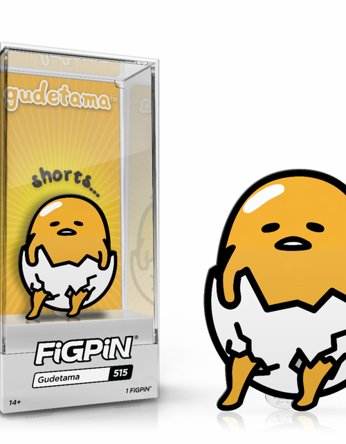 Load image into Gallery viewer, FiGPiN Gudetama [Shorts] #515 Limited Edition 1500
